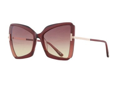 Tom Ford FT0766 69T Shiny Bordeaux/Gradient Bordeaux