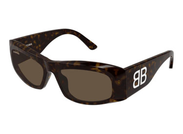 Balenciaga BB0395S 002 Havana/Brown
