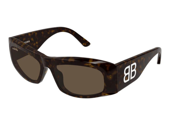 Balenciaga BB0395S 002 Havana/Brown
