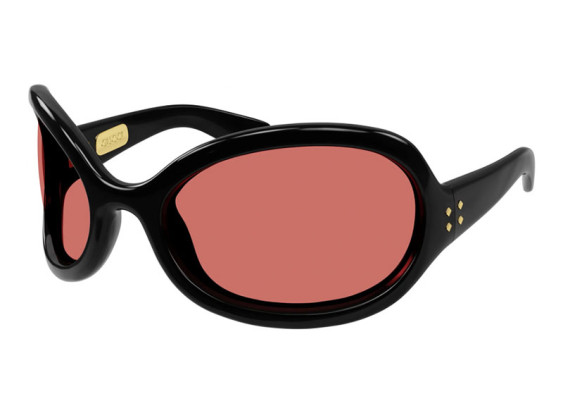 Gucci GG1381S 001 Shiny Black/Red