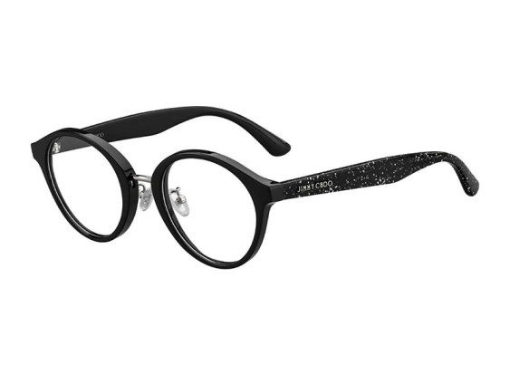 Jimmy Choo JC197/F 0NS8 00 Black Glitter 48mm