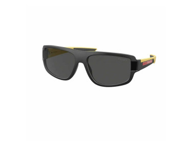 Prada Sport PS03WS 08W06F Black Rubber/Yellow/Dark Grey
