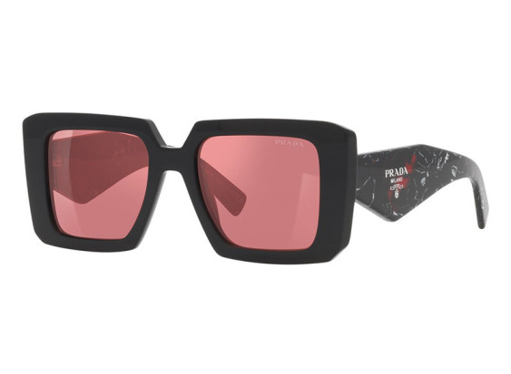Prada PR23YS 1AB06Q Black/Red Mirror Silver Internal