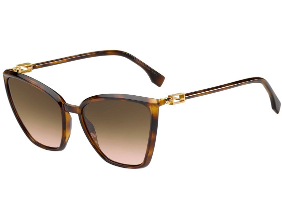 Fendi FF0433/G/S 086/M2 Dark Havana/Brown Gradient