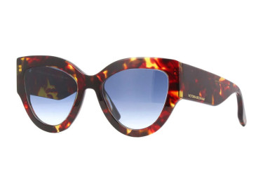 Victoria Beckham VB628S 609 Havana Red/Blue Gradient