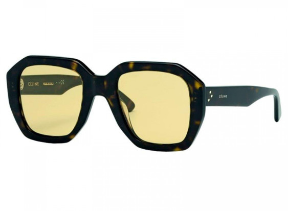 Celine CL40045F 53N Dark Havana/Yellow