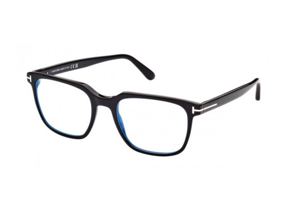 Tom Ford FT5818-B 001 Shiny Black/Blue Block 53mm