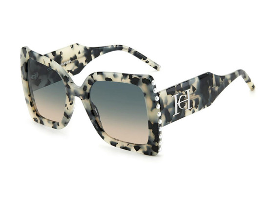 Carolina Herrera CH 0001/S 0AHF PR White Havana/Grey Gradient Brown