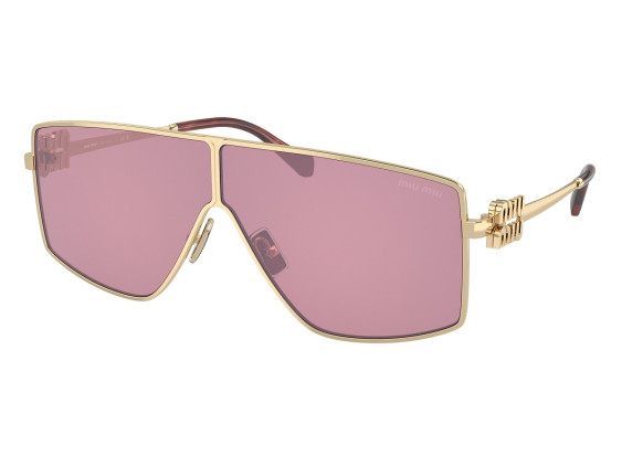 Miu Miu MU51ZS ZVN50D Pale Gold/Dark Pink Mirror Internal Silver