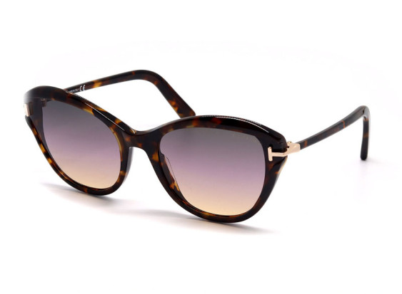 Tom Ford FT0850 55B Colored Havana/Smoke Gradient