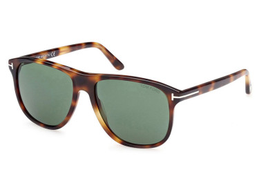 Tom Ford FT0905 53N Shiny Medium Blonde Havana/Dark Green