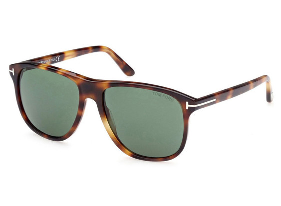 Tom Ford FT0905 53N Shiny Medium Blonde Havana/Dark Green