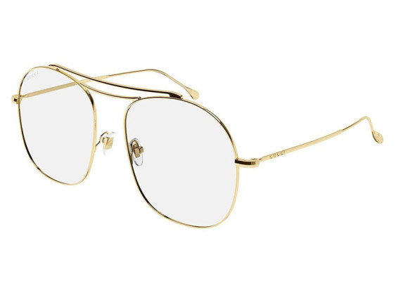 Gucci GG1479S 001 Yellow Gold/Transparent
