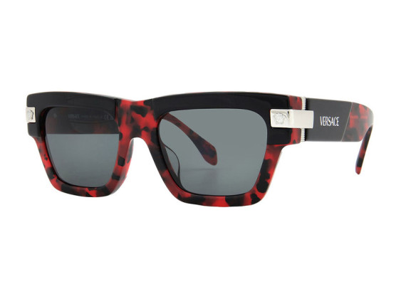 Versace VE4464F 545787 Top Black/Red Havana/Dark Grey