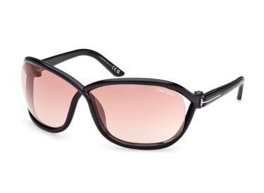 Tom Ford FT1069 01Z Shiny Black/Violet Gradient Mirror