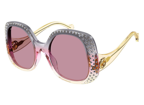 Gucci GG1235S 003 Grey/Yellow/Pink