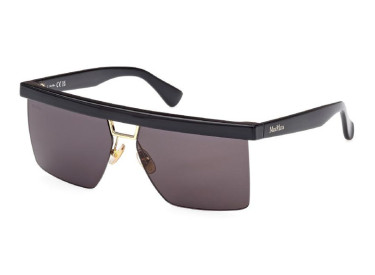 Max Mara MM0072 01A Shiny Black/Smoke