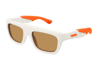 Bottega Veneta BV1232S 004 Ivory/Orange/Brown