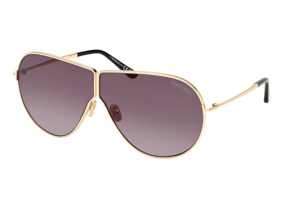 Tom Ford FT1158 30A Shiny Deep Gold/Smoke
