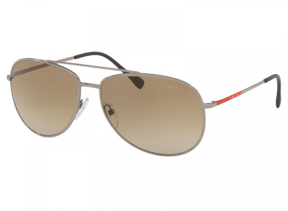Prada Sport PS55US 5AV1X1 Gunmetal / Brown Gradient 61X15X145