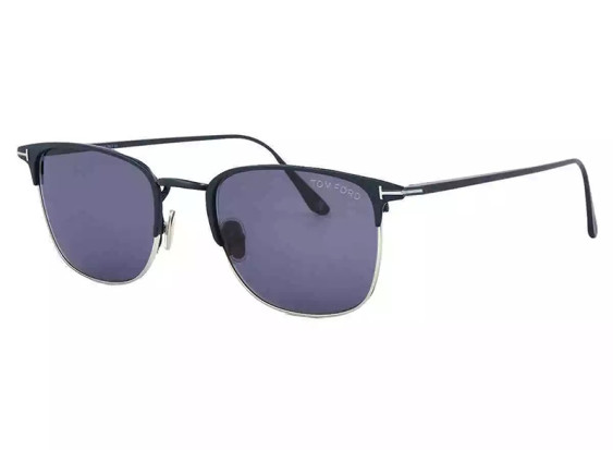 Tom Ford FT0851 91V Matte Blue/Blue 52mm