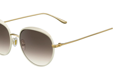 Jimmy Choo ELLO/S 0ONR 00 White Gold / Brown Gradient Lens