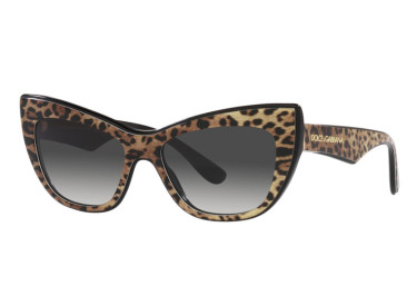 Dolce & Gabbana DG4417 31638G Black Leopard/Grey Gradient