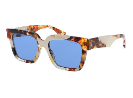 Gucci GG1626S 001 Brown And Ivory Havana/Deep Blue