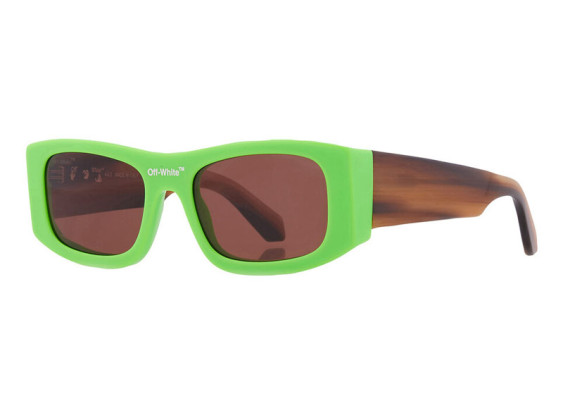 Off-White OERI039 LUCIO 5964 Green/Striped Havana/Brown