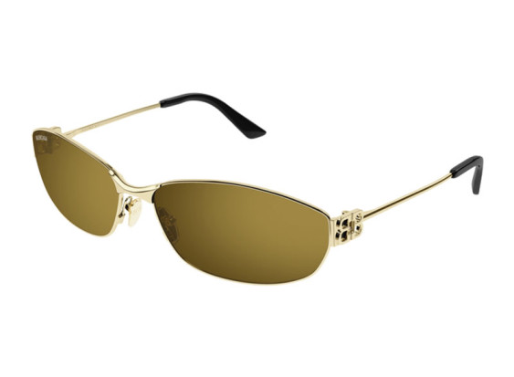 Balenciaga BB0336S 003 Gold/Brown Gold Mirror