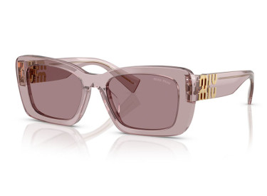 Miu Miu MU07YS 12W20I Transparent Mauve/Light Purple Brown