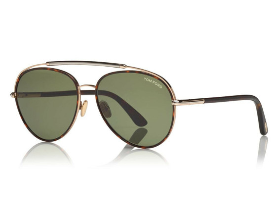 Tom Ford FT0748 52N Dark Havana/Green