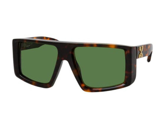 Off-White OERI004 ALPS 6055 Brown Havana/Green