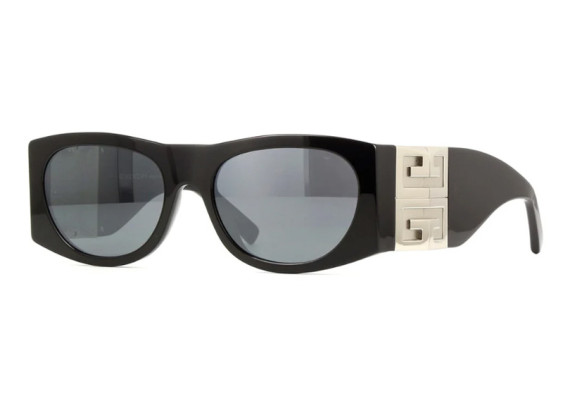 Givenchy GV40028I 01C Shiny Black with Silver/Grey with Light Mirror