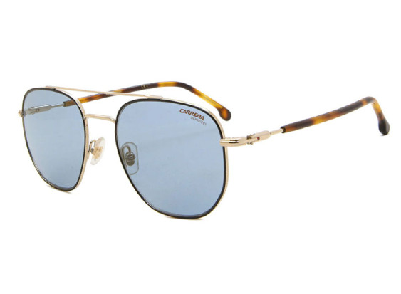 Carrera 236/S 00NR 2Y Gold Brown Havana/Blue Mirror