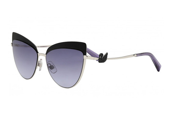 Swarovski SK0220 16Z Palladium/Black/Violet Gradient Mirror