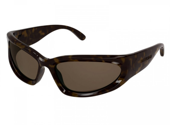 Balenciaga BB0157S 002 Havana/Brown