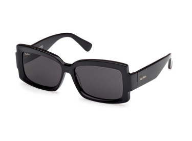 Max Mara MM0140 01A Shiny Black/Smoke
