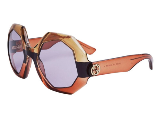 Gucci GG1242S 002 Transparent Brown/Violet