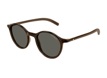 Montblanc MB0324S 002 Shiny Brown/Grey