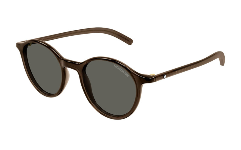 Montblanc MB0324S 002 Shiny Brown/Grey