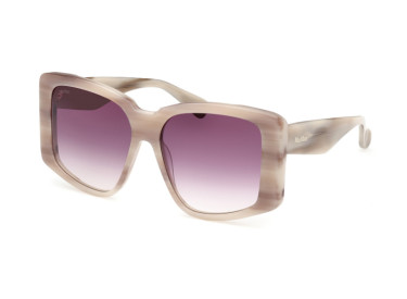 Max Mara MM0098 60Z Beige Horn/Violet Gradient Mirror