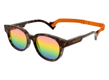 Gucci GG1237S 003 Havana/Multilayer Rainbow Pink