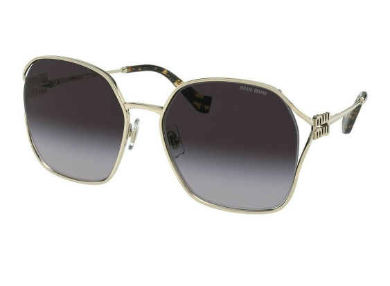 Miu Miu MU52WS ZVN5D1 Pale Gold/Grey Gradient