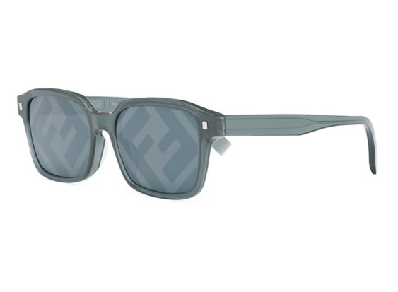 Fendi FE40025F 90X Transparent Blue/Blue Mirror with FF Pattern
