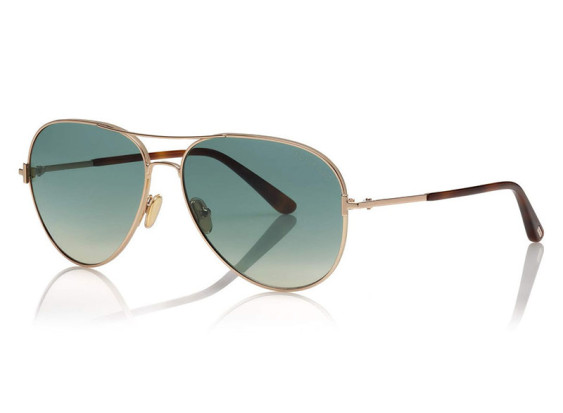 Tom Ford FT0823 28P Rose Gold/Classical Havana/Gradient Turquoise to Sand
