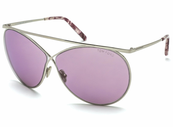 Tom Ford FT0761 16Y Shiny Palladium / Violet