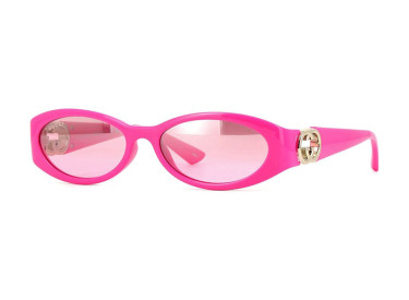 Gucci GG1660S 003 Shiny Fuchsia/Pink with Silver Mirror
