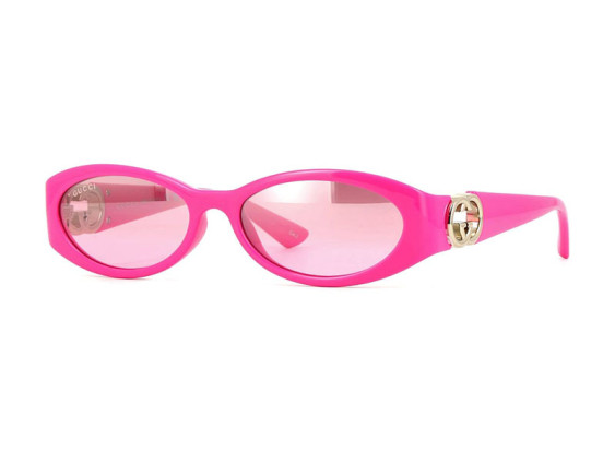 Gucci GG1660S 003 Shiny Fuchsia/Pink with Silver Mirror