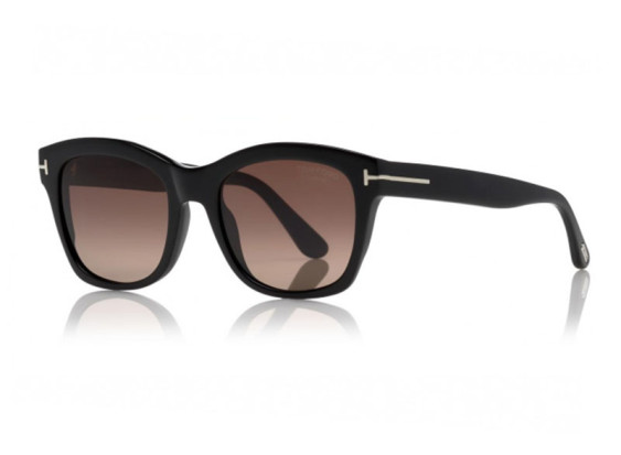 Tom Ford FT0614 01H Shiny Black/Gradient Burgundy Polarized
